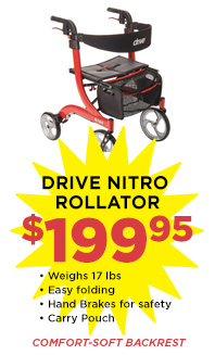 Drive Nitro Rollator – $199.95